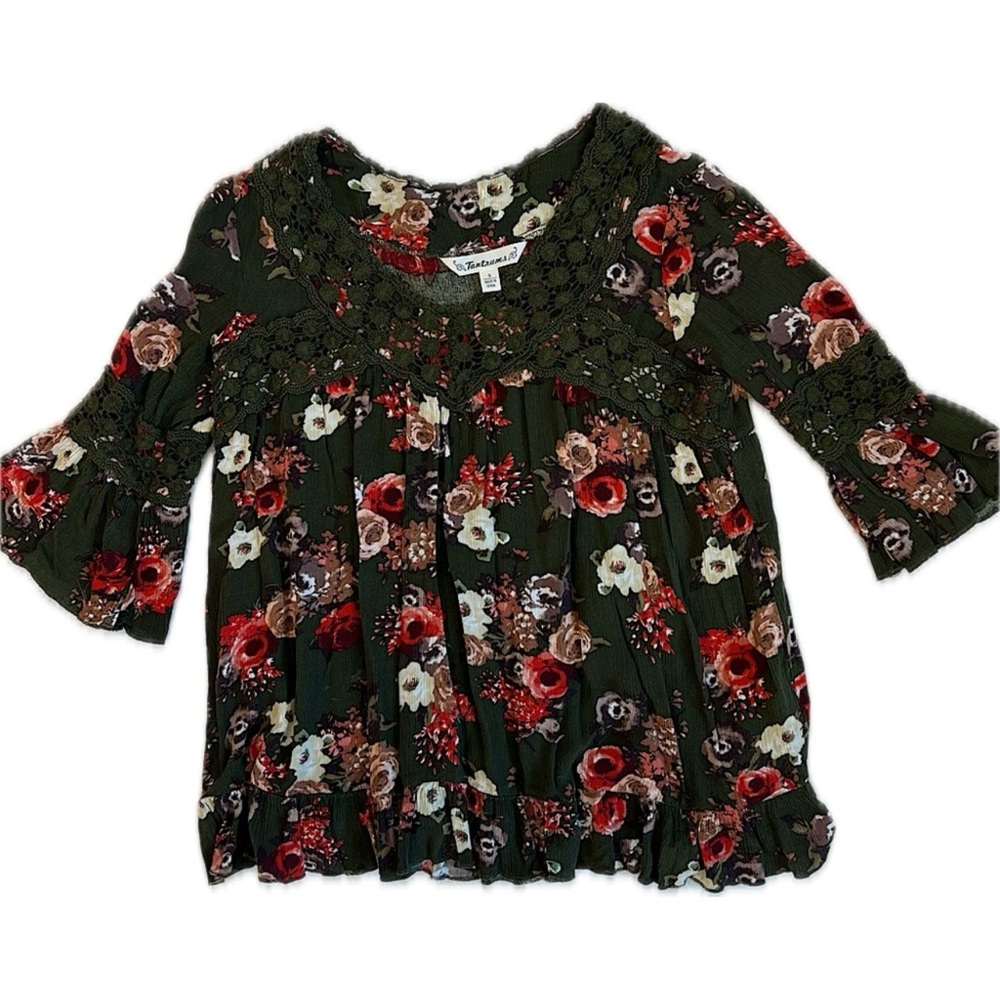 Tantrums Peasant‎ Boho Floral Blouse
